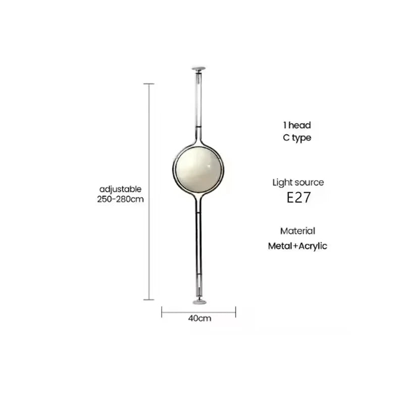 Modern Chrome Ball Floor Lamp