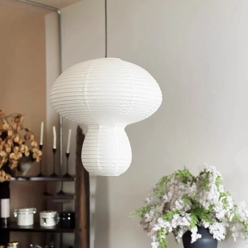 Japanese Mushroom Rice Paper Lamp