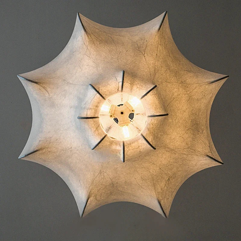 Nordic Wabi-Sabi Silk Pendant Light