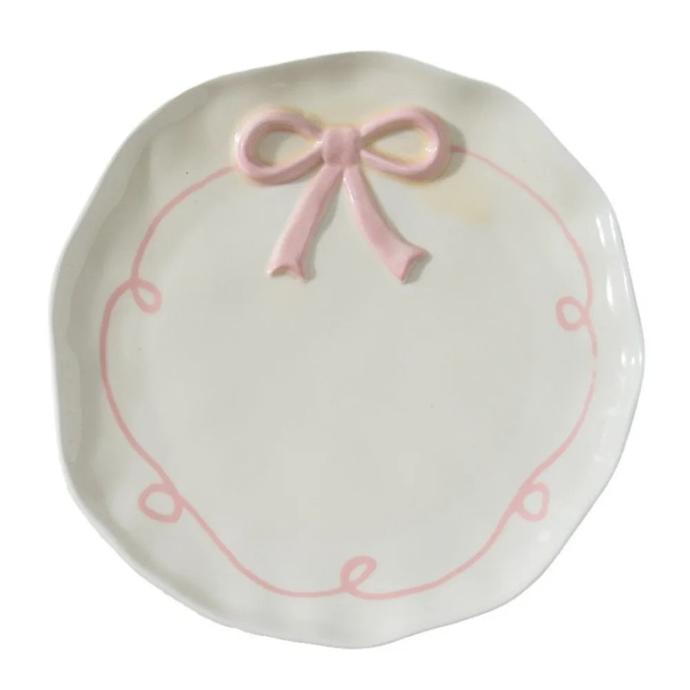 Ceramic Bow Snack Plate