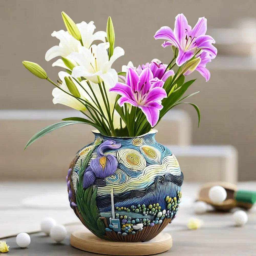 Nordic Resin Round Vase