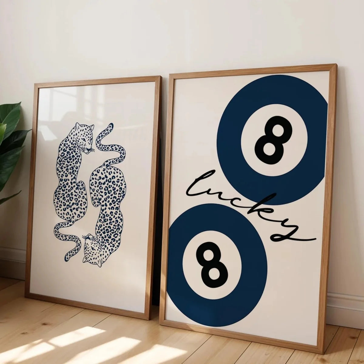 Retro Funky Animal Canvas Set