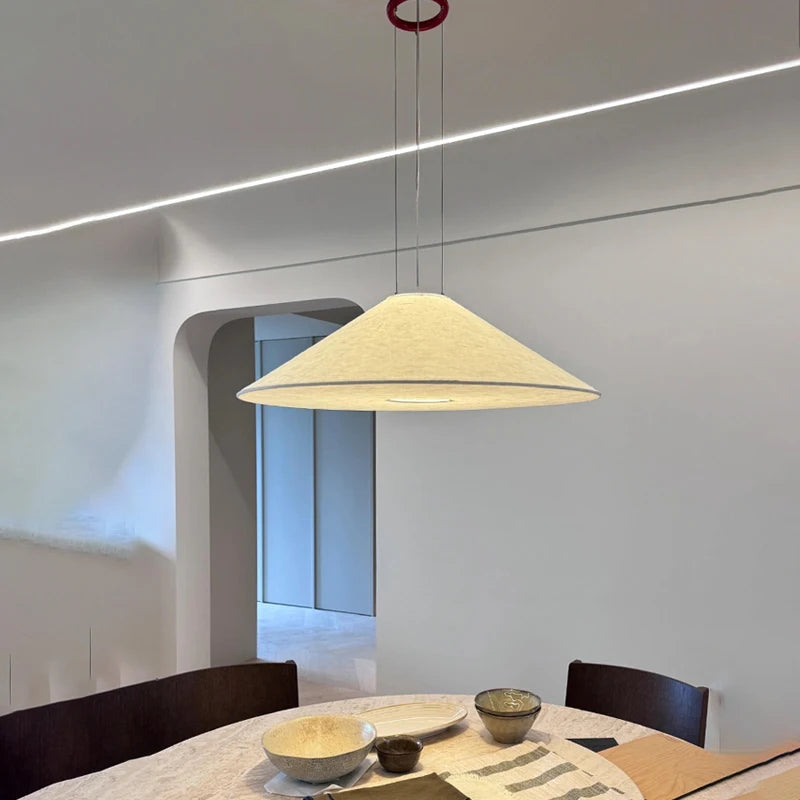 Nordic Wabi-Sabi Paper Pendant Light