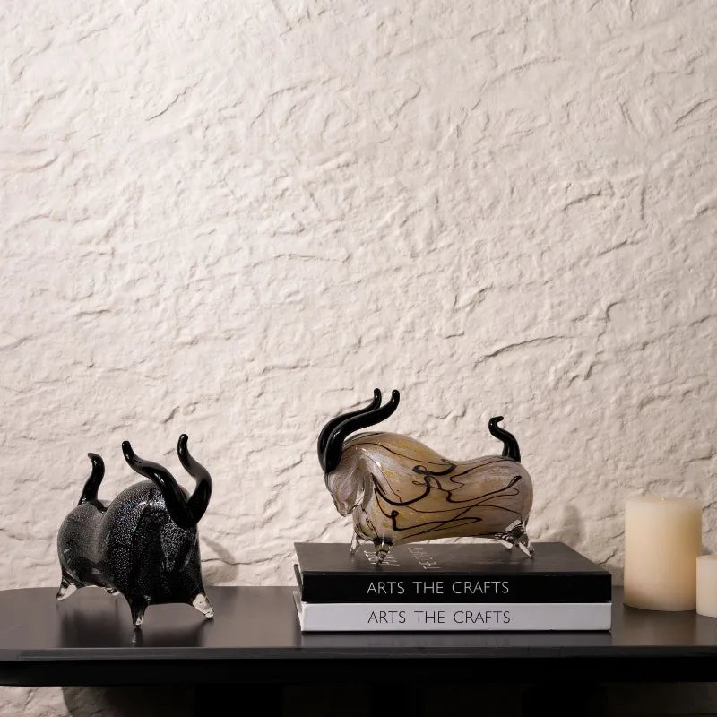 Luxury Glass Cow Ornament