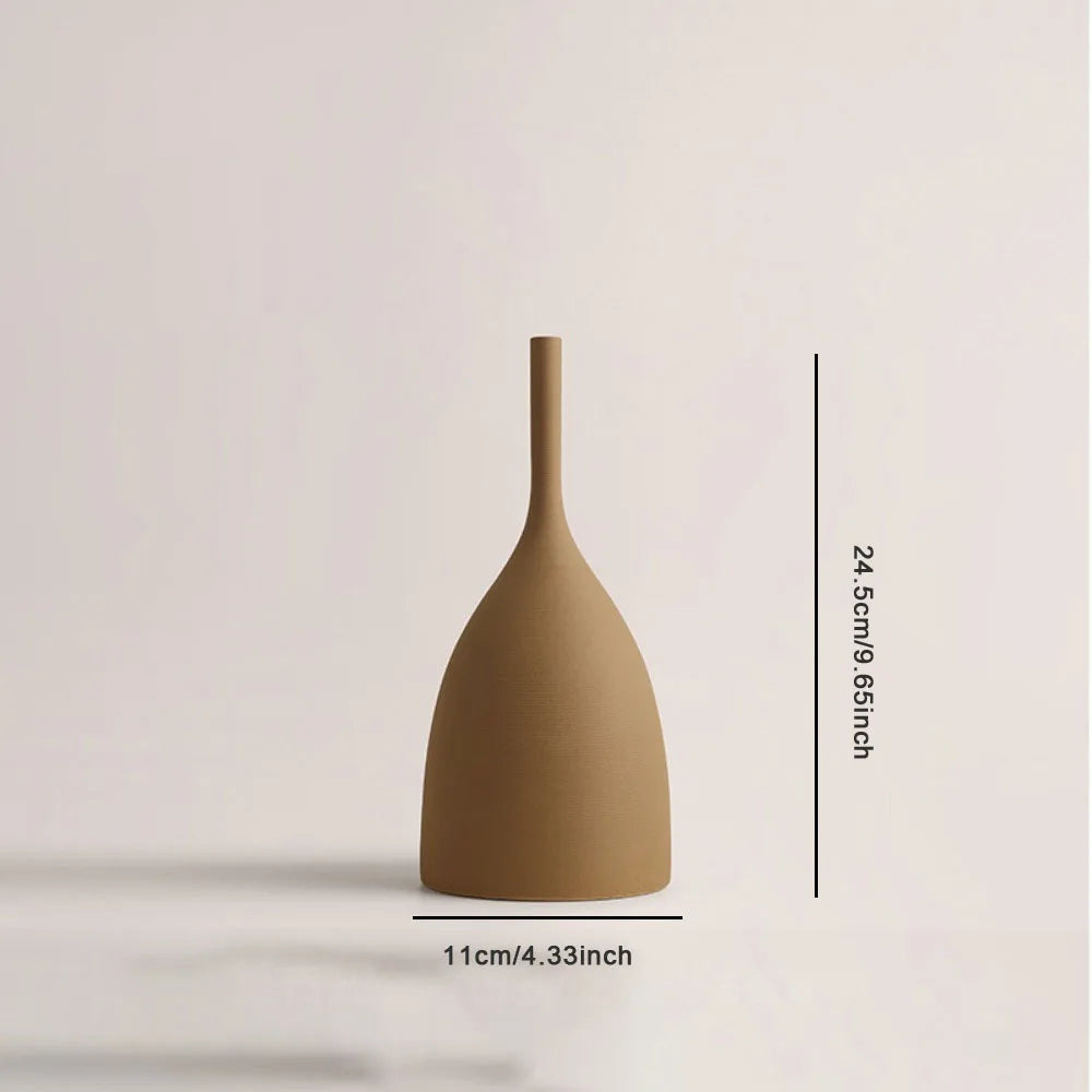 Nordic Brushed Ceramic Vase