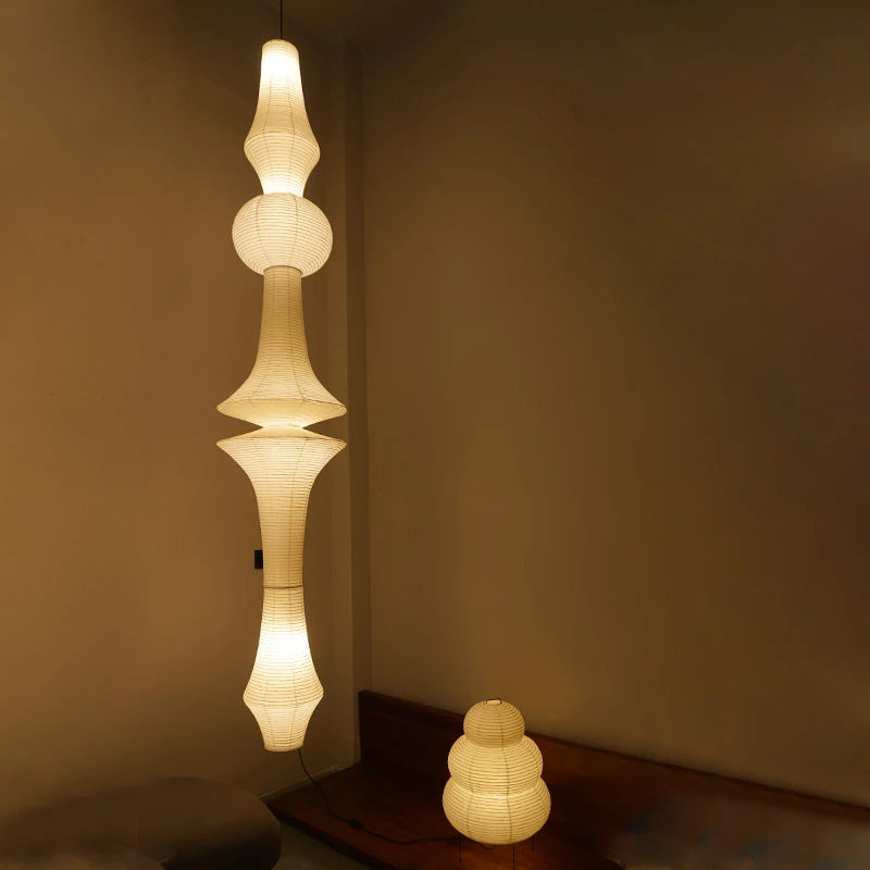 Wabi-Sabi Rice Paper Pendant Light