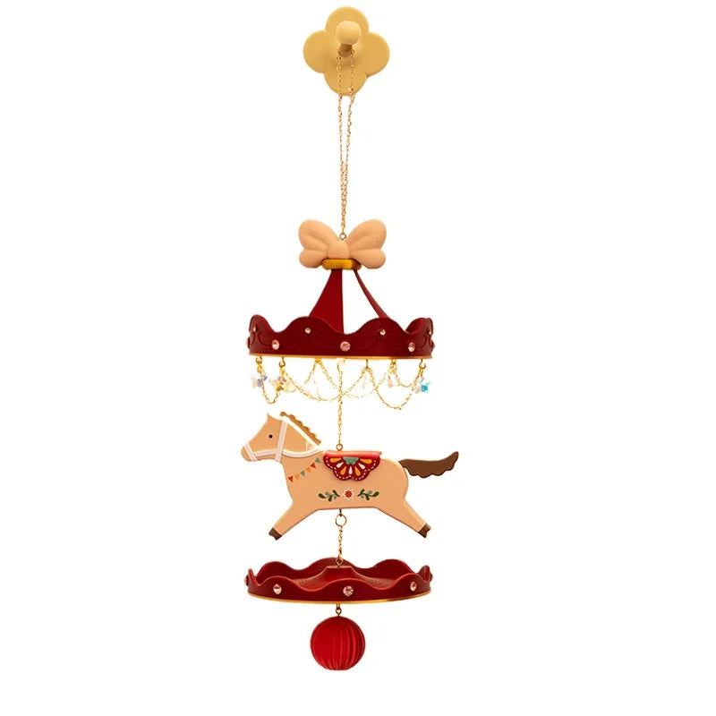 Red Carousel Hanging Ornament