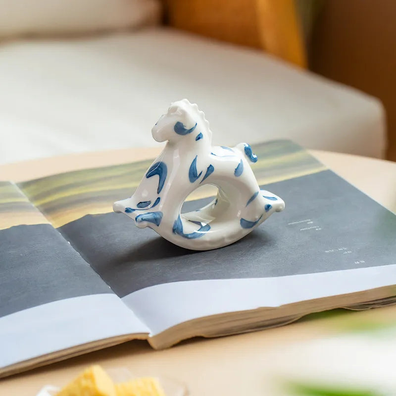 Ceramic Rocking Horse Ornament