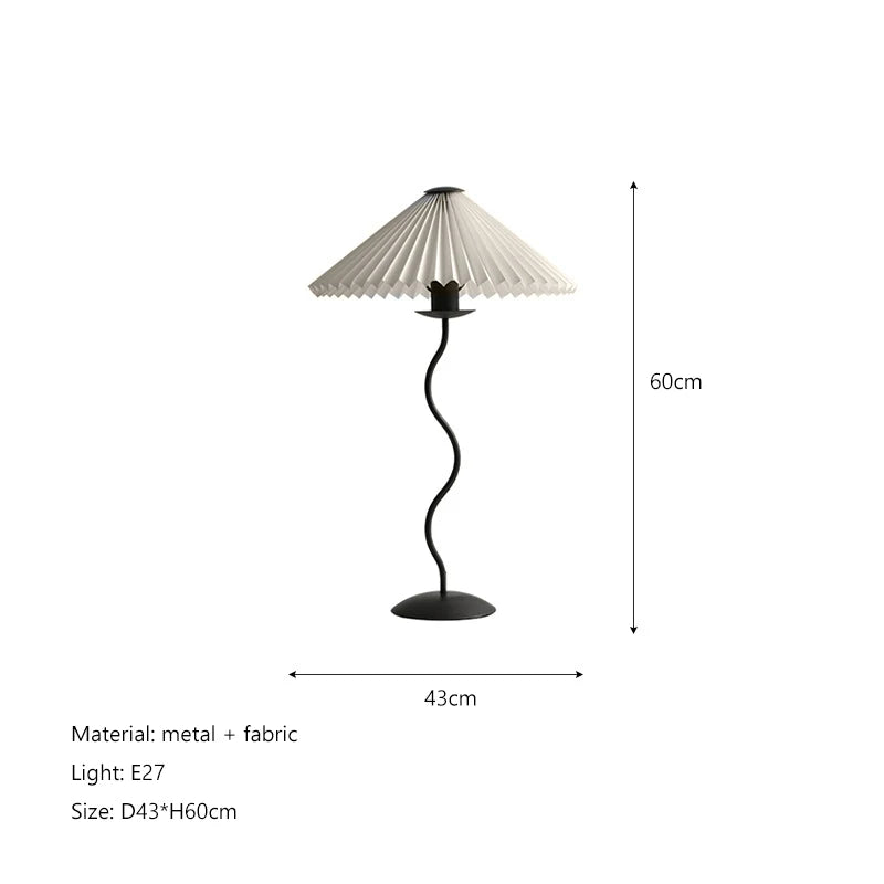 Nordic Pleated Fabric Floor Lamp