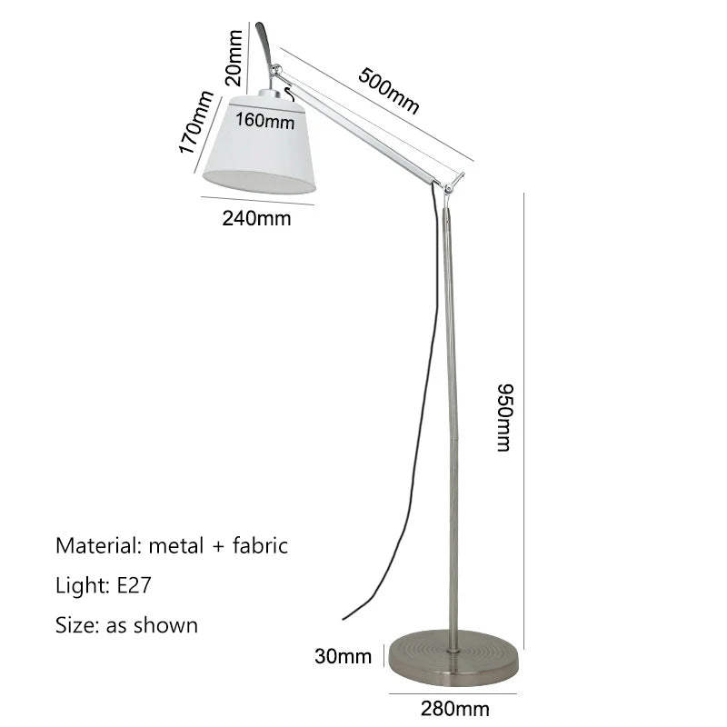 Nordic Long Arm Floor Lamp