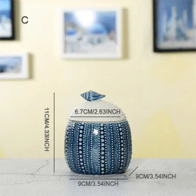 Mediterranean Ceramic Storage Jar