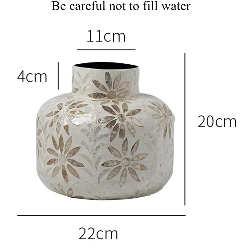 Vintage Ceramic Shell Flower Vase