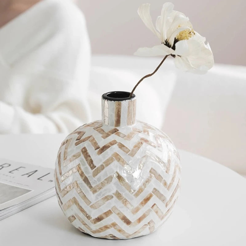 Vintage Shell Stand Vase