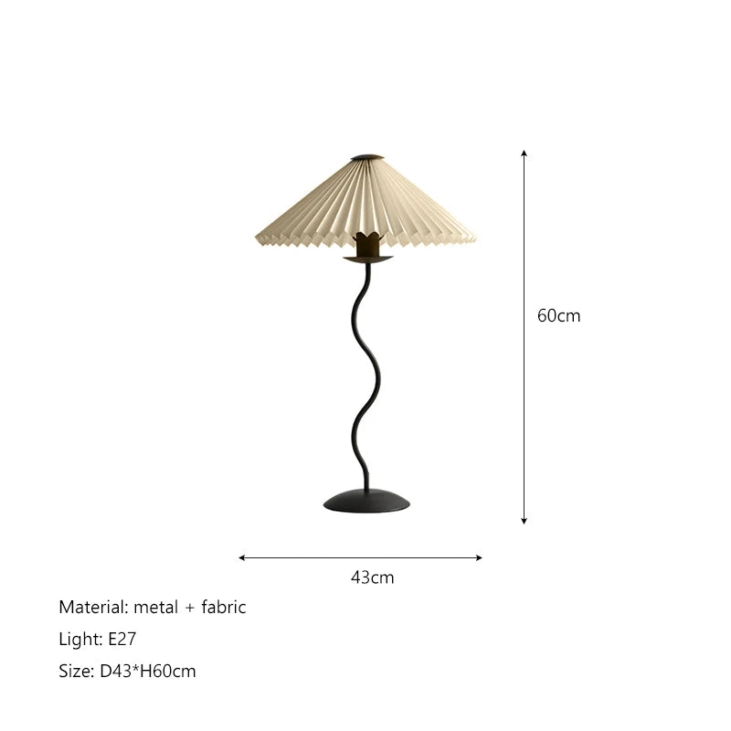 Nordic Pleated Fabric Floor Lamp