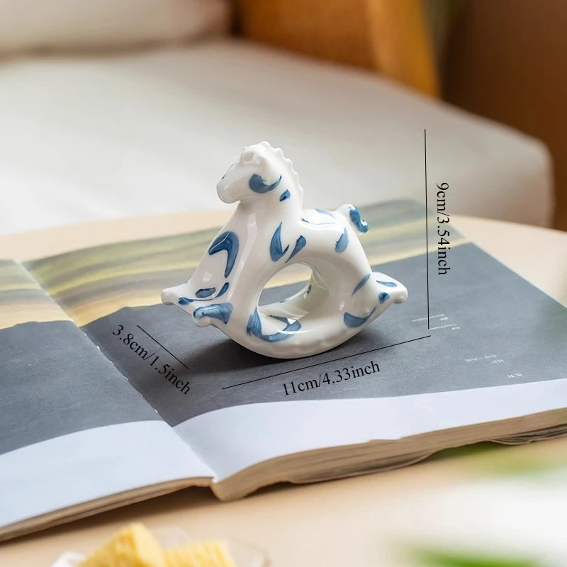 Ceramic Rocking Horse Ornament
