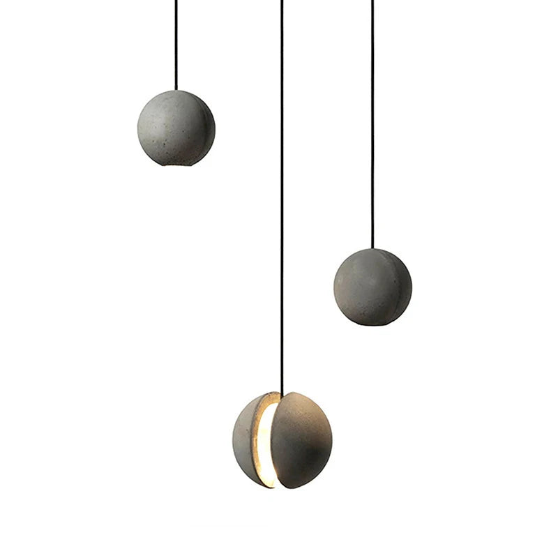 Nordic Cement Planet Pendant Light