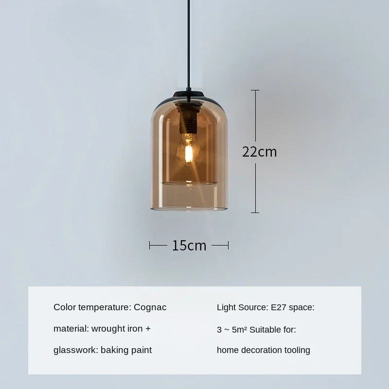 Nordic Modern Glass Pendant Light