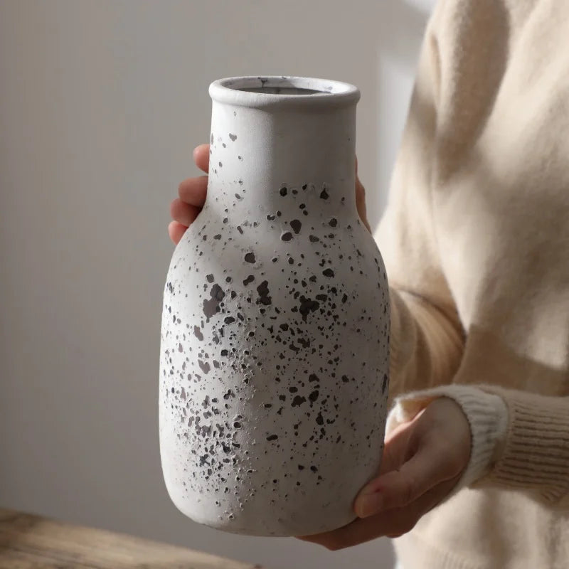 Vintage Distressed Ceramic Vase