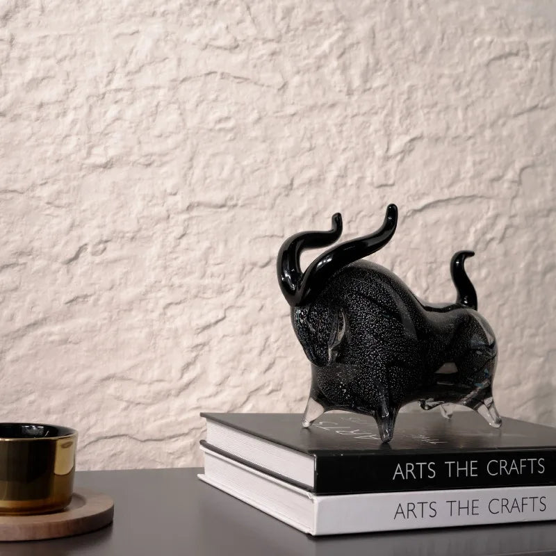 Luxury Glass Cow Ornament