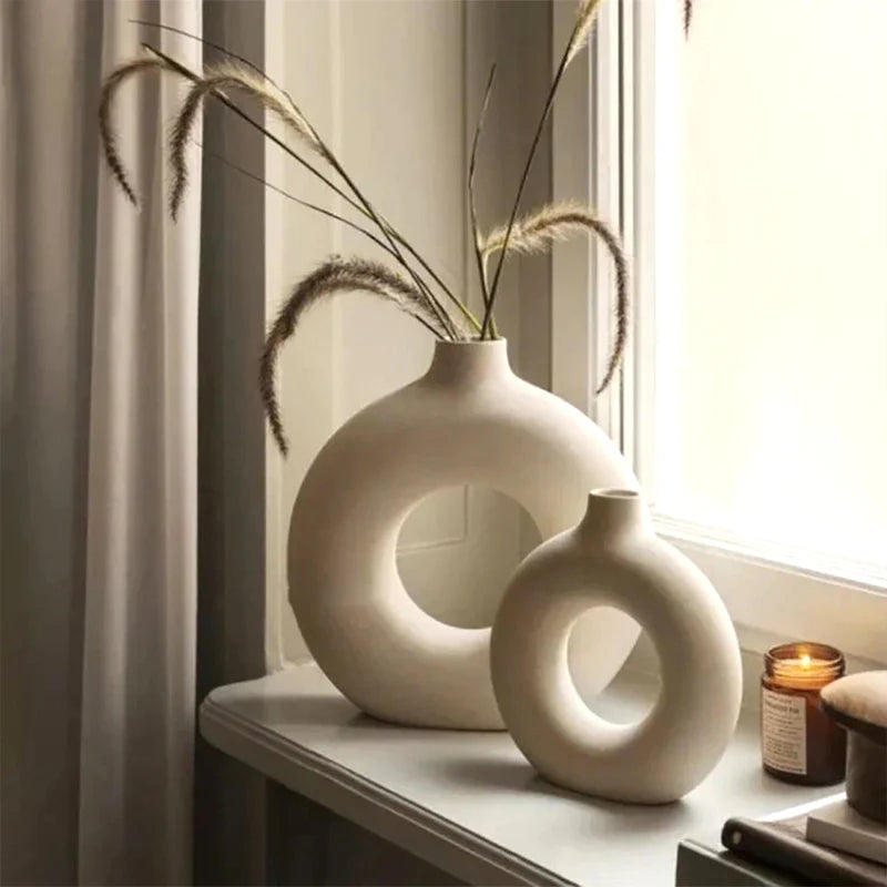 Artisan Fired Ceramic Vase