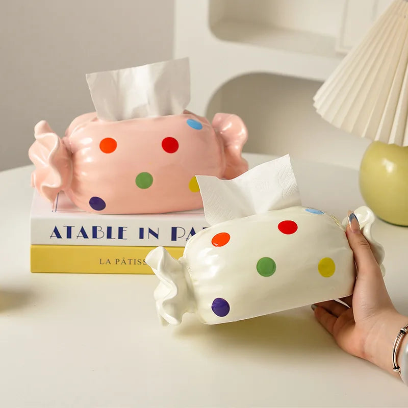 Candy Ceramic Tissue Box
