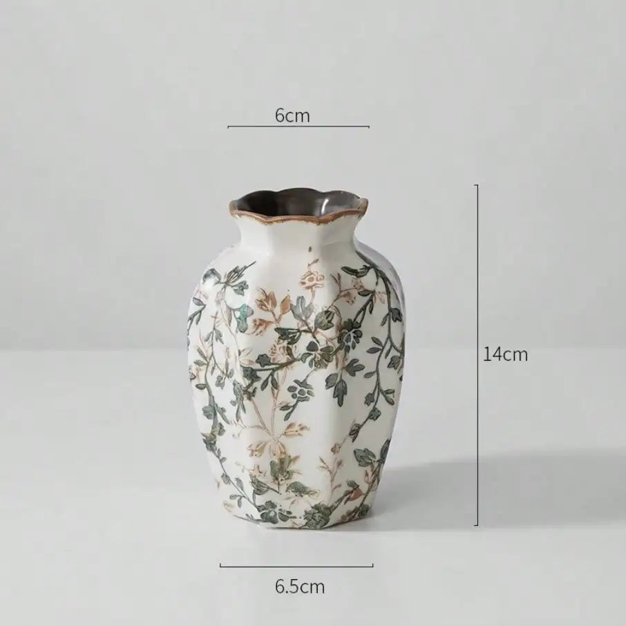 Ice Cracked Ceramic Vase