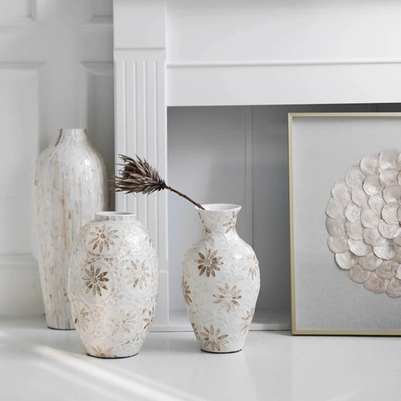 Vintage Shell Stand Vase