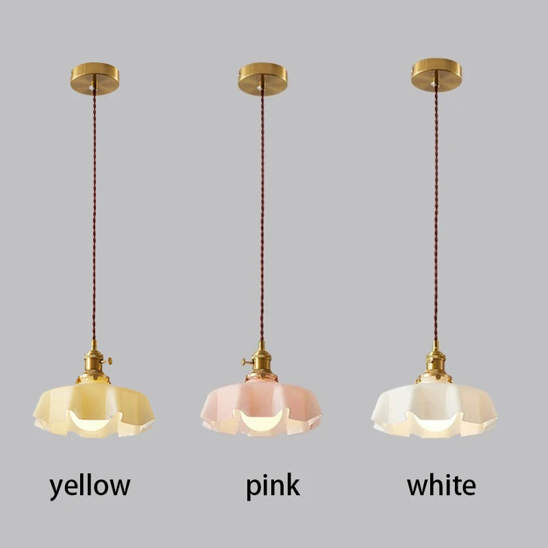 Nordic Cream Glass Pendant Light