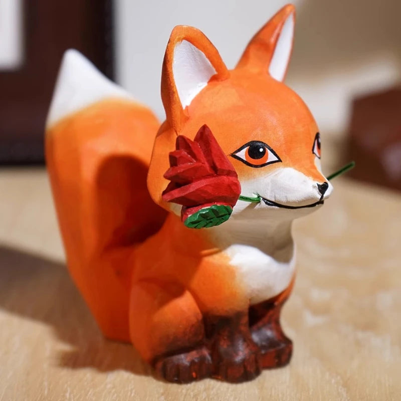Handcarved Wooden Animal Decor