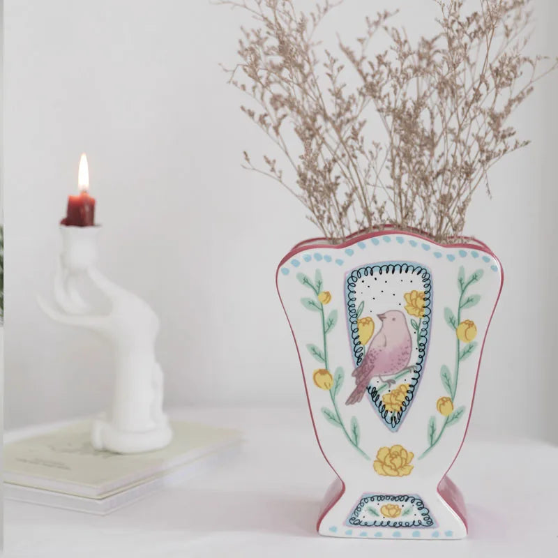 Double-Sided Ceramic Vase
