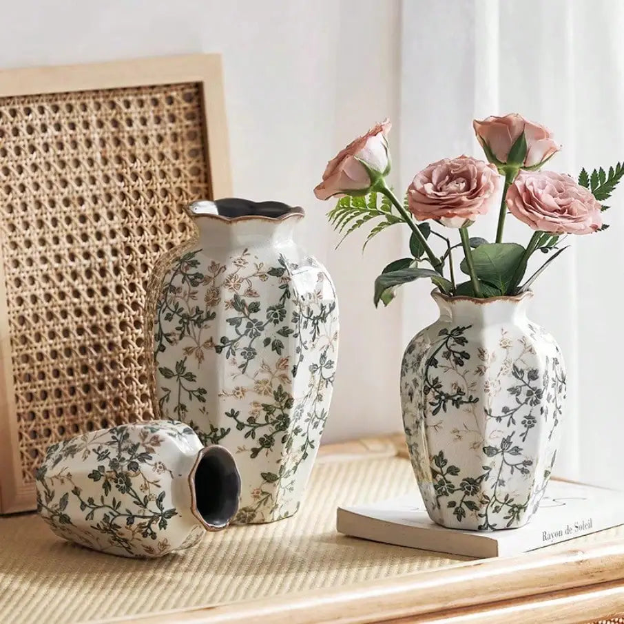 Ice Cracked Ceramic Vase