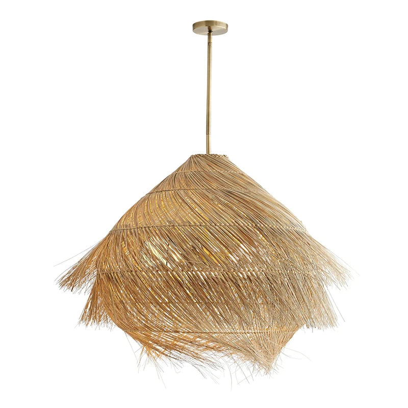 Nordic Rattan Wabi-Sabi Pendant Light