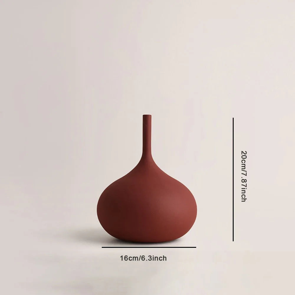 Nordic Brushed Ceramic Vase