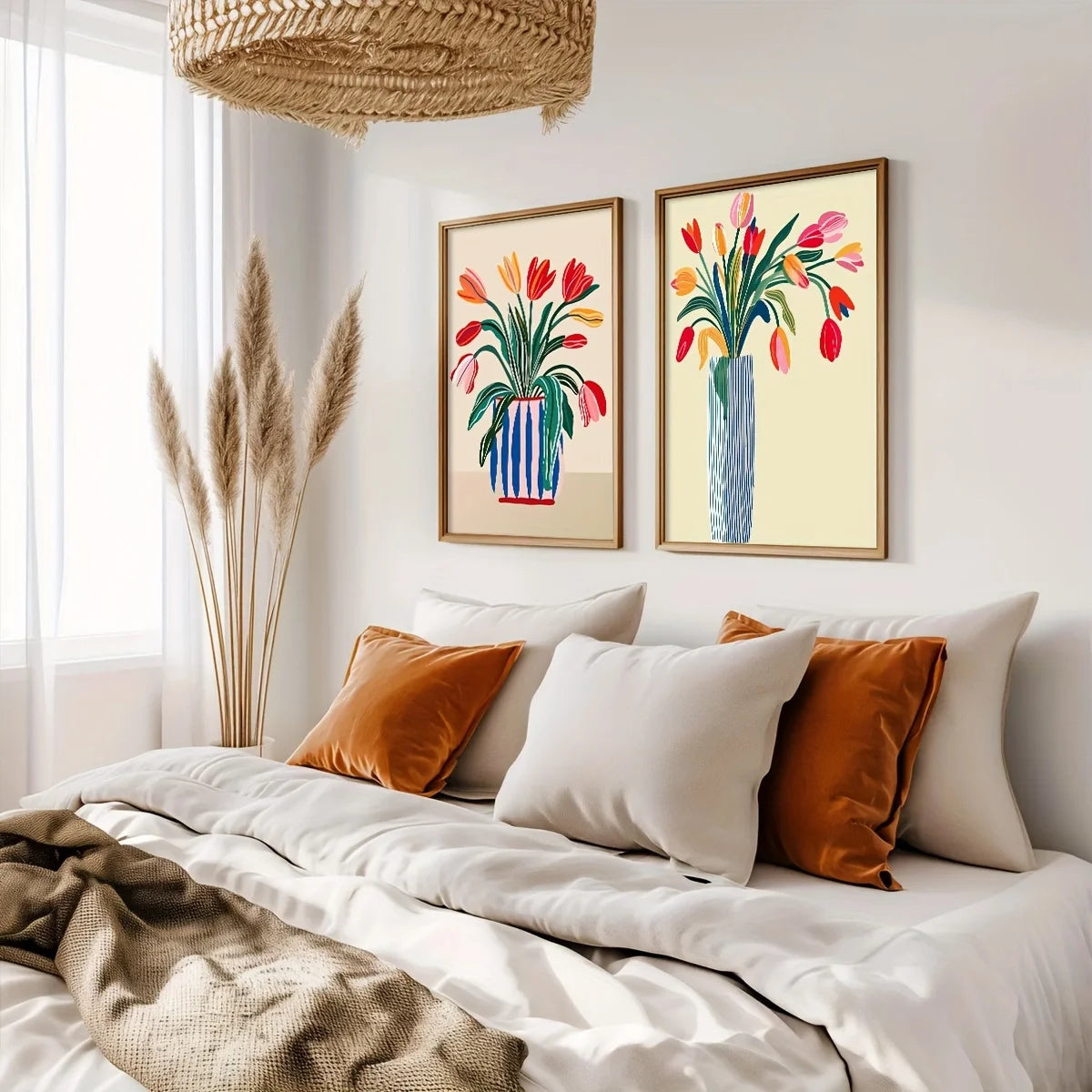 Colorful Tulip Canvas Set