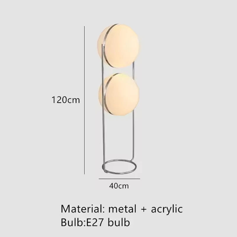 Modern Chrome Ball Floor Lamp