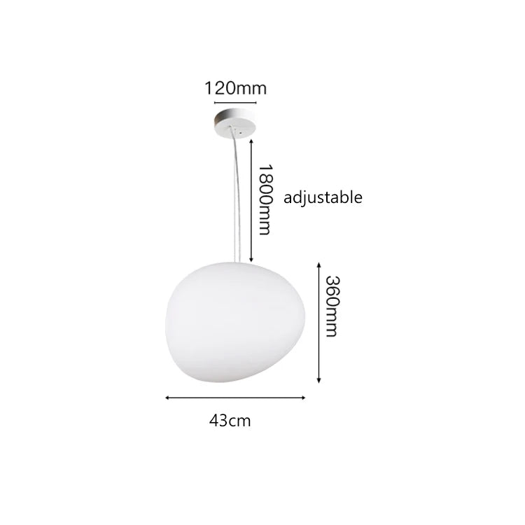 Cobblestone Glass Pendant Light
