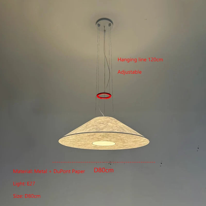 Nordic Wabi-Sabi Paper Pendant Light