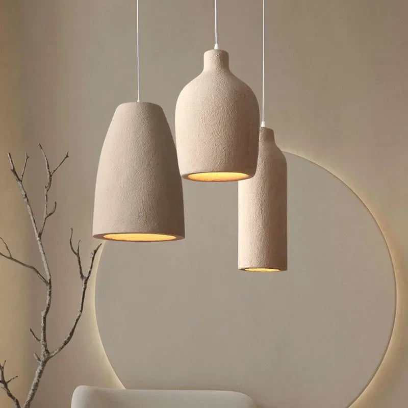 Wabi-Sabi Cream Pendant Light