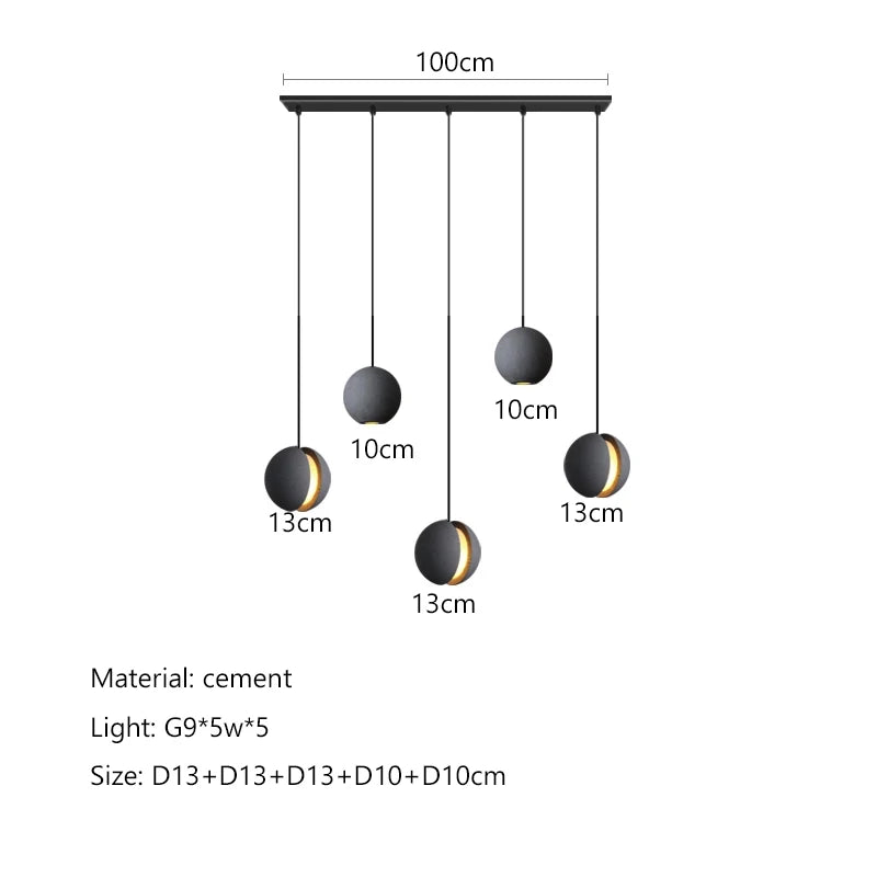 Nordic Cement Planet Pendant Light