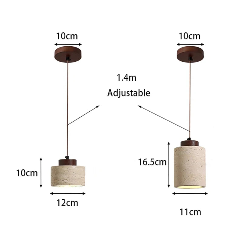 Japanese Stone Pendant Light