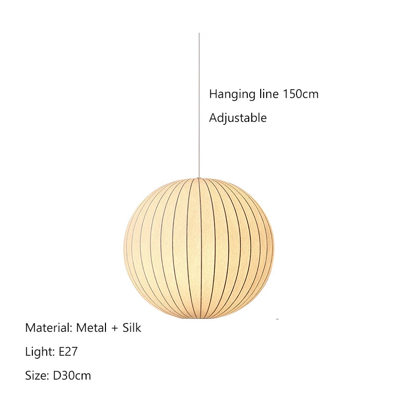 Nordic Silk Ball Chandelier