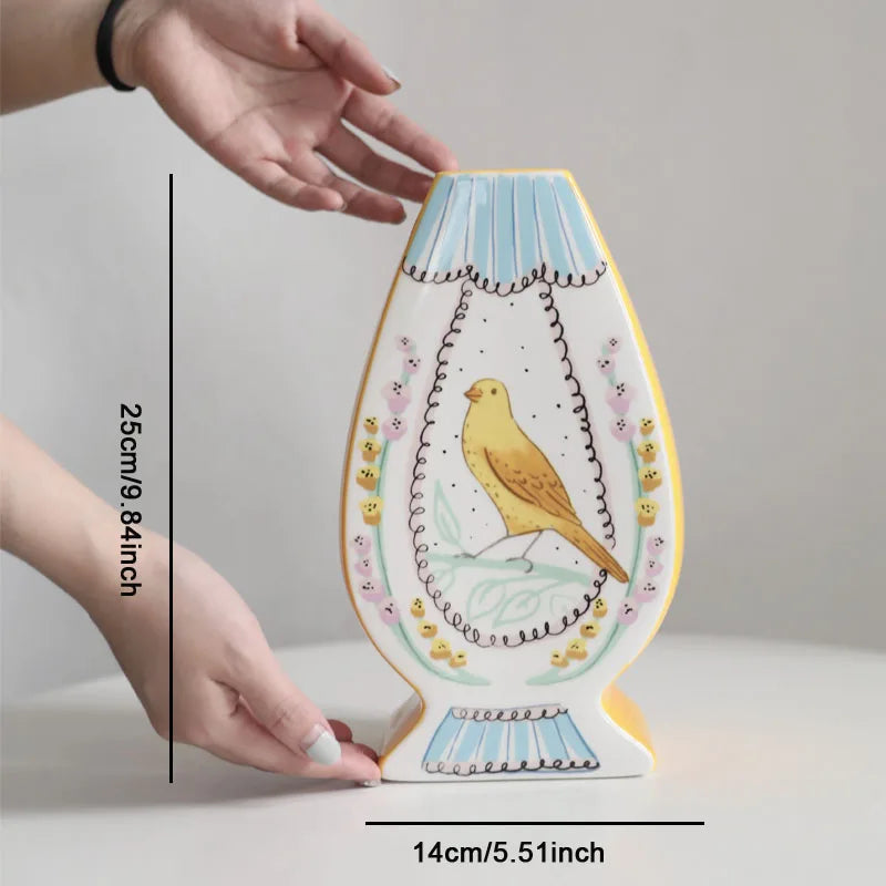 Double-Sided Ceramic Vase