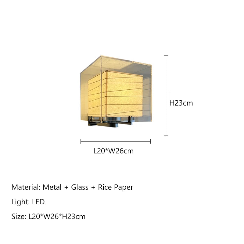 Nordic Rice Paper Wall Lamp