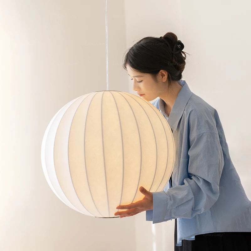 Nordic Silk Ball Chandelier