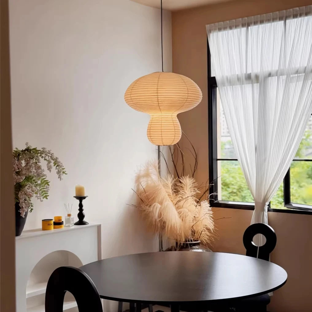 Japanese Mushroom Rice Paper Lamp