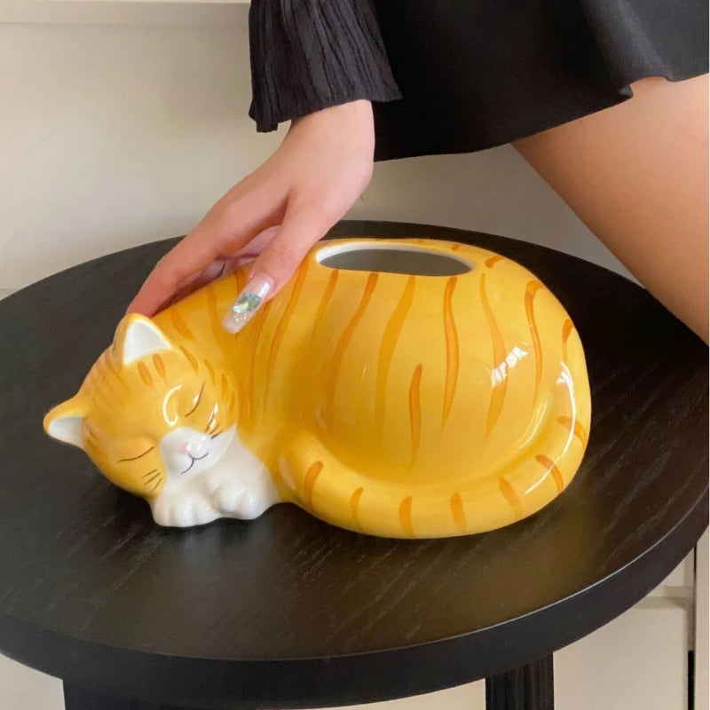 Cute Cat Tissue Box