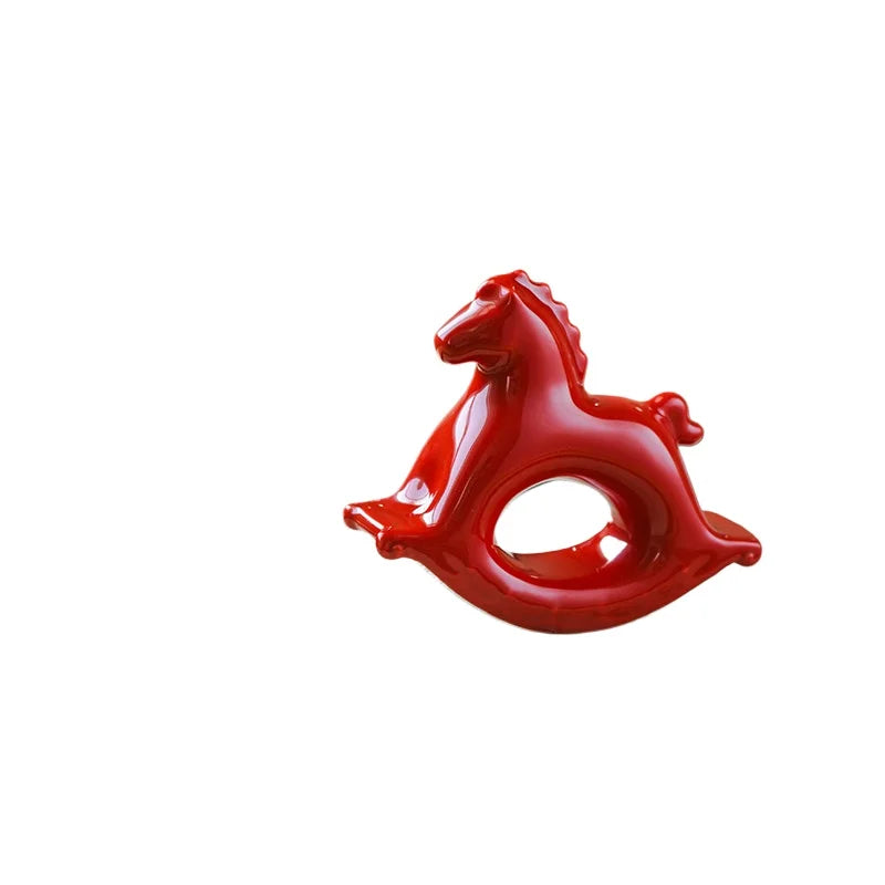 Ceramic Rocking Horse Ornament