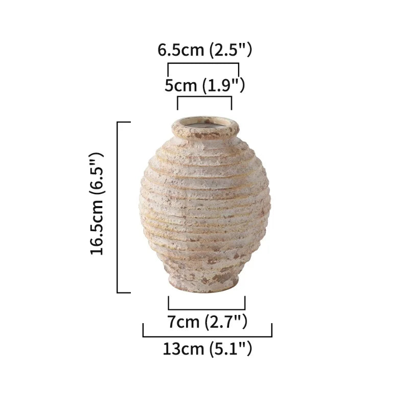 Retro Clay Pottery Vase