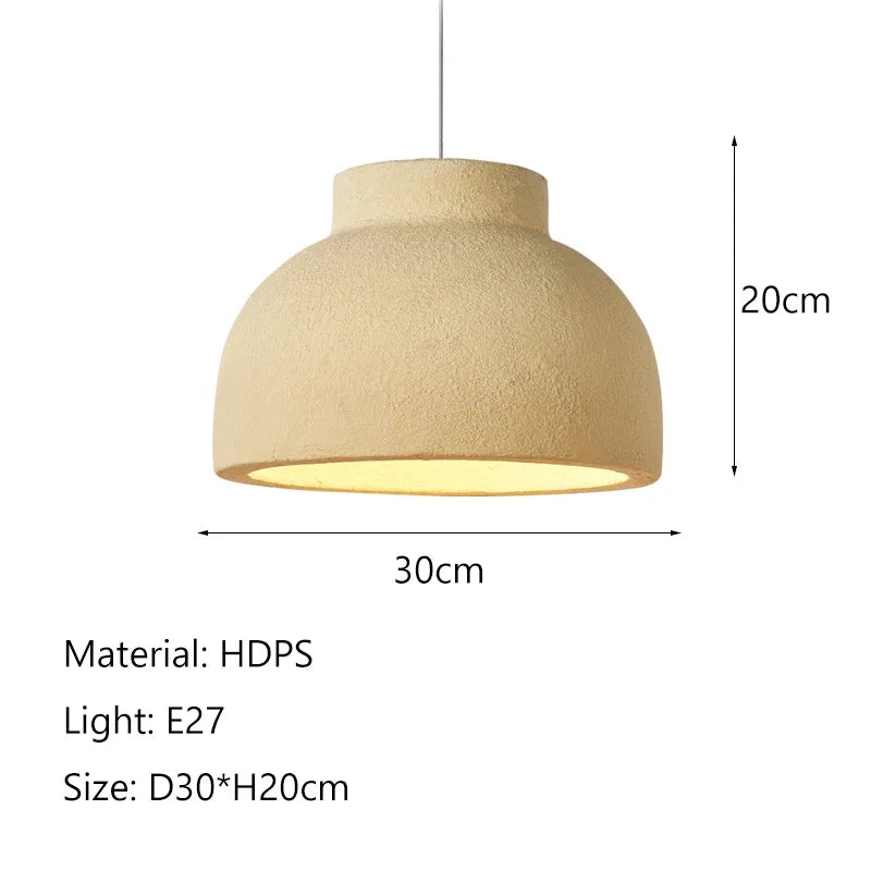 Nordic Bowl Wabi-Sabi Pendant Light