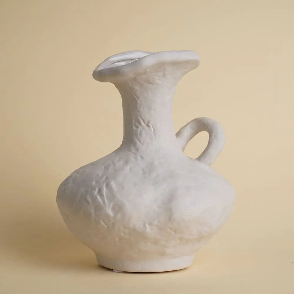 Scandinavian White Ceramic Vase